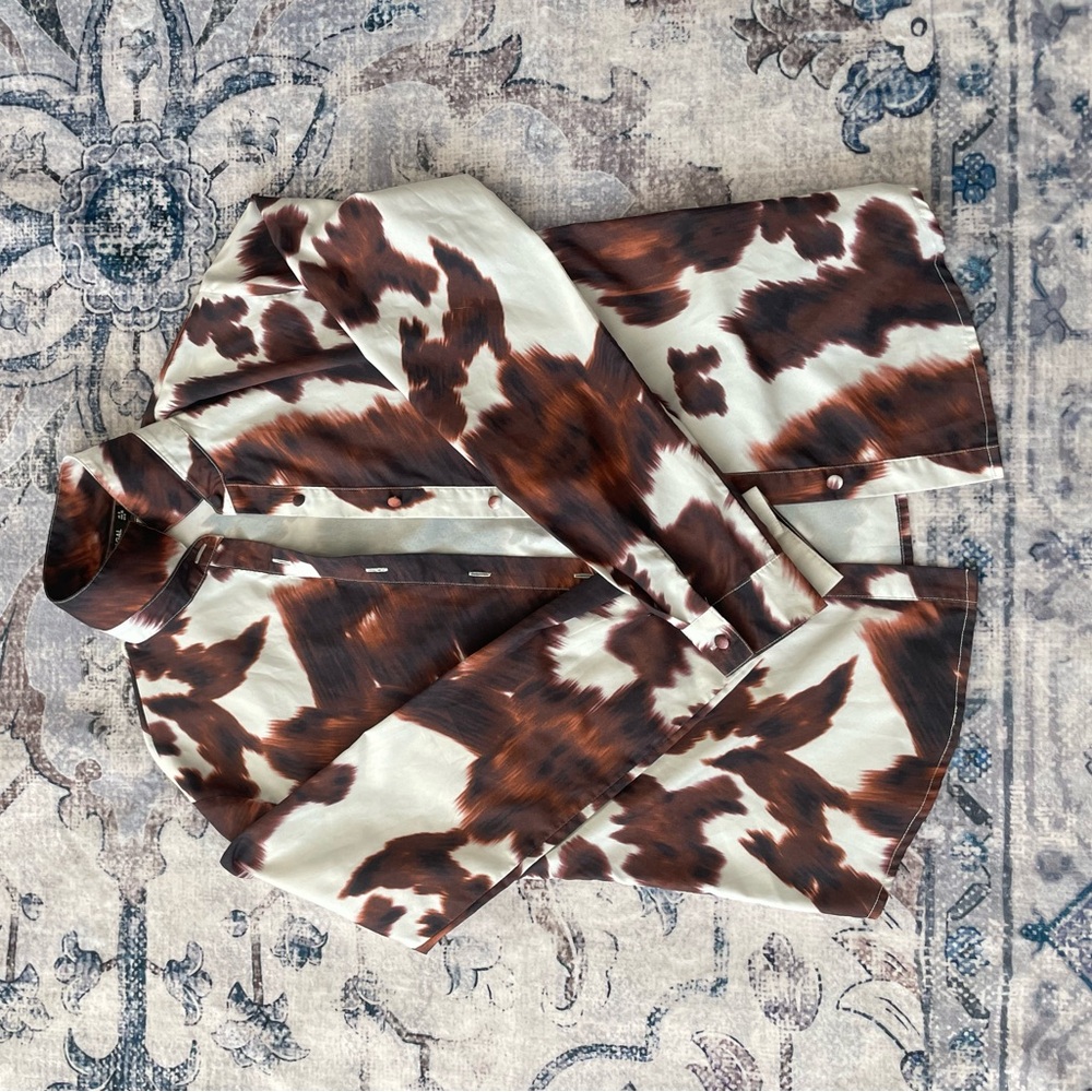 Women’s Cow Print NastyGal Button Up